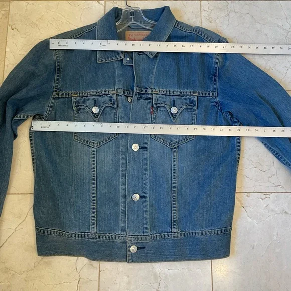 Levis Type 1 Denim Men’s Jacket Size XL, Great condition, Western Yoke & Details - Picture 15 of 16